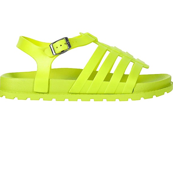 Shoes - NWT Fisherman Jellies In Lime Green.